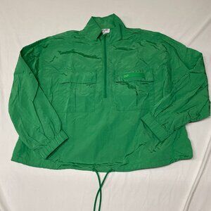 Diane Von Furstenberg green windbreaker pullover
